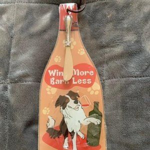 Wine More, Bark Less Cheese Server Set